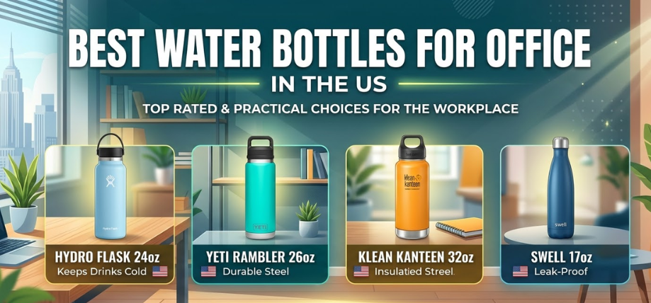 Best Water Bottles for Office in the US 