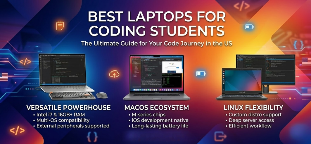 Best Laptops for Coding Students in the US