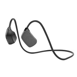 Open-Ear Bluetooth Titanium Memory Skeleton Sports Headphones - Sweat Resistant Wireless Headphones for Cycling, Gym, Driving and Running - Built-in Microphone