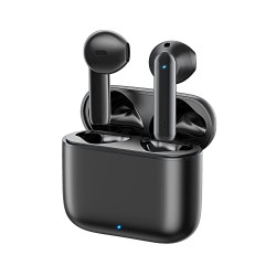 LASUNEY Wireless Earbuds Bluetooth Headphones, Touch Control Stereo Sound Bluetooth Earbuds with Mic, 35H Playtime Waterproof Wireless Ear Buds with Type C Charging Case for iPhone Android (Black)