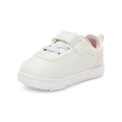 Carter's Every Step Girls Morgan Sneaker, White, 5 Toddler
