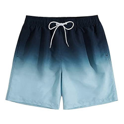 CASELAND Mens Swim Trunks Quick Dry Swim Shorts with Mesh Lining Beach Shorts with Pockets Funny Swimwear Bathing Suits