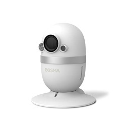 Bosma CapsuleCam Pro Baby Monitor, Indoor Security Camera with Phone app, 1080p HD WiFi Camera with 2 Way Audio, 162 Super Wide Angle, Color Night Vision, Motion & Sound Detection, Free Local Storage