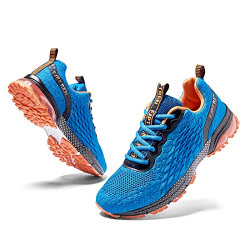 FJPTREN Running Shoes Mens Sneaker Lightweight Gym Athletic Running Trainer Fashion Women's Walking Shoes 9071 Blue 7