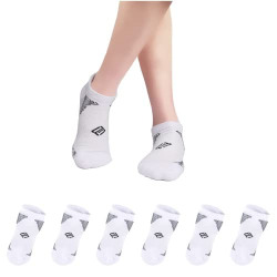 FLYRUN No Show Socks for Men and Women Athletic Ankle Socks Breathable Low Cut Running Unisex Socks 6 Pairs (Men's Socks, shoe size 6-12, White 6 pairs (men's shoe size 6-12))