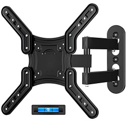 Chainstone Full Motion TV Wall Mount Monitor Wall Bracket for Most 28-60 Inch LED LCD OLED 4K TVs, Articulating Arms Swivel Tilt Extension Rotation Easy Center TV Mounts, Max VESA 400x400mm up 80 lbs