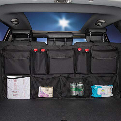 Car trunk storage box, SUV rear seat suspension storage bag, suitable for cars, trucks, SUVs, indoor and outdoor space-saving storage boxes (Hanging storage bag)