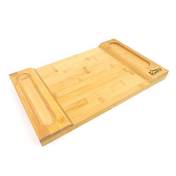 Bamboo Cheese Board Charcuterie Serving Tray for Wine Crackers Cheese and Meat Perfect Gifts for Birthday Housewarming Wedding Best Choice for Foodies (16x10x1.2 inches)