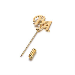 Personalized Name Brooch Pins for Women Suit Pins for Men with Monogram Letters Custom Brooch Lapel Pins for Men Women with Name Letter Birthstones