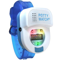 Potty Time: The Original Potty Watch | Water Resistant, Toilet Training Aid, Warranty Included. (30, 60 or 90 Min Automatic Timers Plays Music & Flashing Lights for Fun & Gentle Reminders), Blue