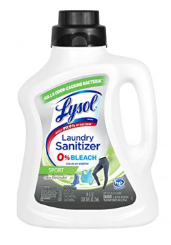 Lysol Sport Laundry Sanitizer Additive, Sanitizing Liquid for Gym Clothes and !@|Activewear, Eliminates Odor Causing Bacteria, 90oz