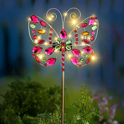 Butterfly Garden Decor Outdoor Solar Garden Lights Decorative, Waterproof Butterfly Stake Lights Outside Decorations for Yard Lawn Patio Courtyard-Butterfly Gifts for Women
