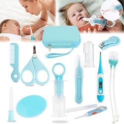 Baby Healthcare and Grooming Kit Nail Clipper Nasal Aspirator Etc for Nursery Newborn Essentials Infant Girl Boys Newborn