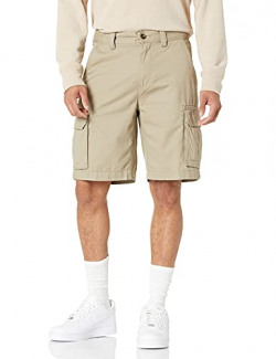 Amazon Essentials Men's Classic-Fit 10 Cargo Short, Dark Khaki Brown, 30