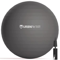 URBNFIT Exercise Ball -Yoga Ballin Multiple Sizes for Workout, Pregnancy, Stability - Anti-BurstSwiss Balance Ballw/ Quick Pump -Fitness Ball Chairfor Office, Home, Gym