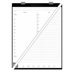Rocketbook Orbit Letter Page Pack - Smart Reusable Legal Pad - Daily Planner
