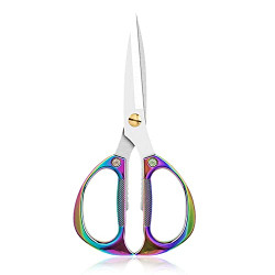 Multifunctional Stainless Steel Kitchen Shears, Heavy Duty Ultra Sharp Kitchen Scissors Dishwasher Safe Food Shears, Utility Scissors for Chicken, Fish, Meat, Herbs, Vegetables, Nuts(Colorful)