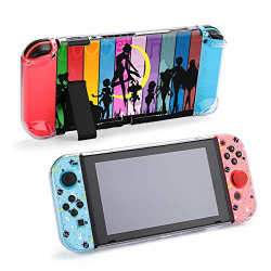 Protective Case Cover for Nintendo Switch, Sailor Moon Print Case for Nintendo Switch Split 5-Piece Switch Game Console Anti-Scratch PC Cover