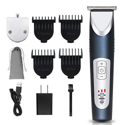 Hair Clippers Professional Haircut Kit,Beard and Hair Trimmer, Waterproof Cordless Men's Trimmer with 3 Adjustable Speeds,Charging Stand, Ceramic and Titanium Blades,and 4 Guide Combs for Family Use