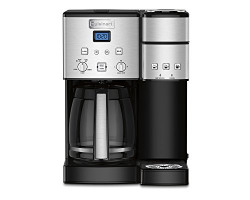 Cuisinart SS-15P1 Coffee Center 12-Cup Coffee Maker and Single-Serve Brewer, Single Serve Brewer Offers 3-Sizes6-Ounces, 8-Ounces and 10-Ounces, Stainless Steel/Black