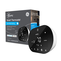 GE CYNC Smart Thermostat, Bluetooth and Wi-Fi Enabled, Alexa and Google Assistant Compatible, Programmable