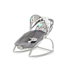 Dream On Me We Rock Infant Rocker II Perfect to Calm Baby Comfy Nap Time, Grey