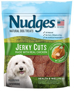 Nudges Health and Wellness Chicken Jerky Dog Treats, 3 oz
