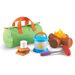 Learning Resources New Sprouts Camp Out! My Very Own Camping Set - 11 Pieces, Ages 18+ months Toddler Camping Toys, Outdoor Toys, Camp Out Play Set for Kids, Camping for Preschoolers