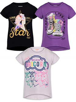 JoJo Siwa Big Girls Fashion 3 Pack T-Shirts 6/6X