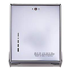 San Jamar T1905XC True Fold Commercial Towel Dispenser, 500 Multifold / 300 C-Fold Towel Capacity, Chrome