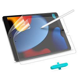 ESR Paper-Feel Screen Protector Compatible with iPad 9th Gen (2021)/iPad 8th Gen (2020)/iPad 7th Gen (2019)/iPad Air 3 (2019), Supports iPad Pencil, Anti-Glare Matte PET Film, 2 Pack