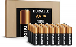 Duracell Coppertop AA Batteries 28 Count Pack Double A Battery with Long-Lasting Power for Household and Office Devices (Ecommerce Packaging)