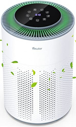 Air Purifier, Air Cleaner For Large Room Bedroom Up To 1100 sq. ft, VEWIOR H13 True HEPA Air Filter For Pets Smoke Pollen Odor, Home Air Purifiers With Air Quality Monitoring, Auto, Light, Child Lock