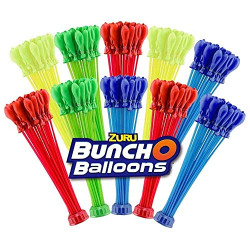 Bunch O Balloons Multi-Colored (10 Bunches) by ZURU, 350+ Rapid-Filling Self-Sealing Instant Water Balloons for Outdoor Family, Children Summer Fun (10 Bunches, 350 Balloons) Colors May Vary