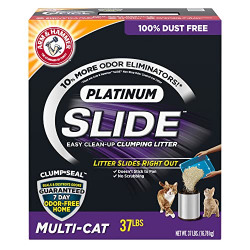 ARM & HAMMER Slide Platinum Clumping Cat Litter, Multi-Cat, 37lb