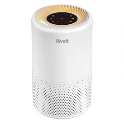 LEVOIT Air Purifiers for Home Allergies and Pets Hair, H13 True HEPA Filter, Quiet Filtration System in Bedroom, Removes Wildfire Smoke Odor Dust Mold, Night Light & Timer, Vista 200 , White