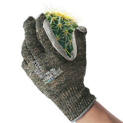 ANDANDA Safety Work Gloves, Level E Cut Resistant Gloves, Cow Split Leather, Aramid Suture, Gardening Gloves Suitable for Men/Women Working in the Garden/ Warehouse, Large/1 Pair