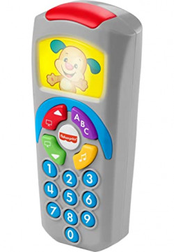 Fisher-Price Laugh & Learn Puppy's Remote Pretend Electronic Baby Toy With Music, Lights And Educational Content For Infants And Toddlers