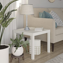 Ameriwood Home Parsons, White End Table