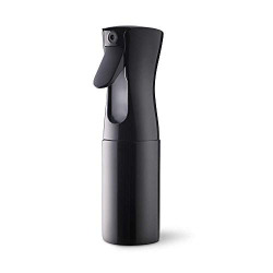 Hair Spray Bottle, YAMYONE Continuous Water Mister Spray Bottle Empty, Aerosol Fine Mist Curly Hair Spray Bottle for Taming Hair in Morning, Hairstyling, Plants, Pets, Cleaning-5.4oz/160ml Black (5.4 Ounce)
