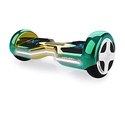 Hover-1 Horizon Electric Hoverboard | 7MPH Top Speed, 7 Mile Range, 3.5HR Full-Charge, Built-In Bluetooth Speaker, Rider Modes: Beginner to Expert, Green/Yellow