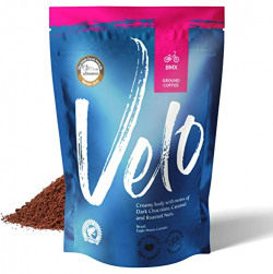 VELO Coffee Roasters - Fresh Small Batch Medium Roasted Premium Coffee Grounds [700 grams] | Arabica Roast Ground Coffee - 7.05Oz | BMX - Blend of Chocolate, Dried Fruits, Sugar Cane and Nuts