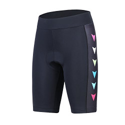 beroy Womens Bike Shorts with 3D Gel Padded,Cycling Women's Shorts (L, Black)
