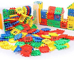 Building Blocks Construction and Connect Toy Sets, Educational Building Toys Building Sets, Develop Tactile Skills, Creativity, Sense of Color,for Preschool Toddlers Girls and Boys-1419