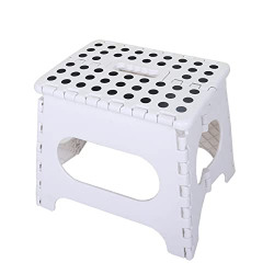 Step Stool,Stool,Foot Stool, Step stools for Adults, Folding Step Stool, Kitchen Stool, Folding Stool, Foldable Step Stool ,White 13inch, Casual
