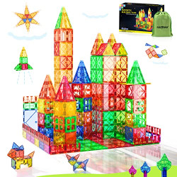 Magnet Toys for 3 Year Old Boys and Girls Magnetic Blocks Building Tiles STEM Learning Toys Montessori Toys for Toddlers Kids