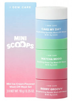 I DEW CARE Mini Scoops | Travel Sized Skin Care Trio | Self Care Gift Collection | Korean Skin Care Set | Facial Treatment, Vegan