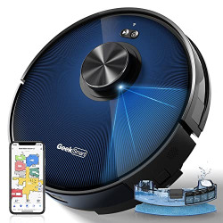 Geek Smart L7 Robot Vacuum Cleaner and Mop, LDS Navigation, MAX 2700 PA Suction, Wi-Fi Connected APP, Selective Room Cleaning Ideal for Pets and Larger Home