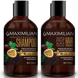 Maximilian Curly Hair Shampoo and Conditioner Set- Sulfate Free Shampoo- Curly Hair Shampoo Conditioner Curly Hair -Shampoo and Conditioner Set Sulfate Free - Moisturizing Shampoo and Conditioner (2 x 16.9 Fl Oz / 500mL x 2)