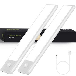 Otdair 2 Pack 30 LED Closet Light Motion Activated,1200 mAh Motion Sensor Under Cabinet Light,Homelife Led Bars Motion Sensor Lights, 250LM Homelife Motion Sensor LED Lights for Stairs, Bedroom